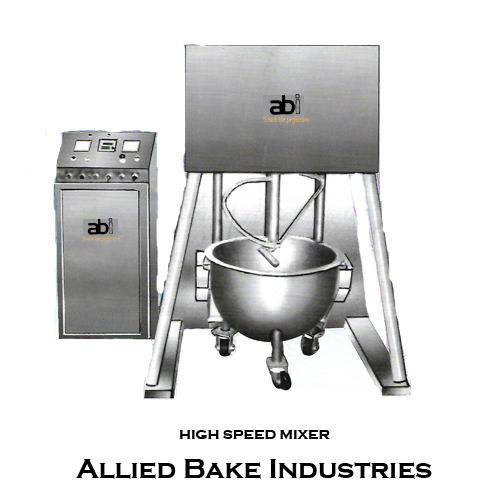 High Speed Mixer with stainless steel electrical panel for commercial bakeries