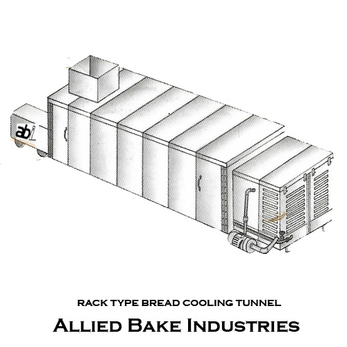 Rack Type Bread Cooling Tunnel with air washer system for commercial bakery