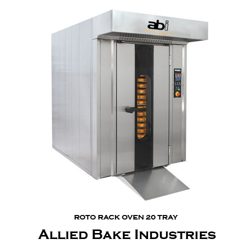 Roto Rack Oven 20 Tray, compact rotary bakery oven with stainless steel panels