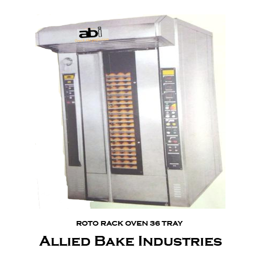 Roto Rack Oven 36 Tray, stainless steel panelled rotary oven for bakery