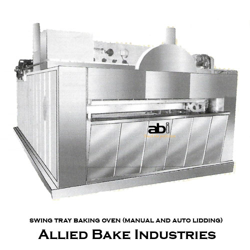Swing Tray Baking Oven with manual and auto lidding options for bakeries